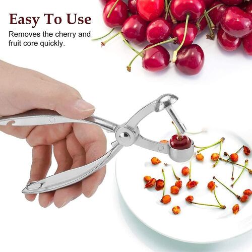 Dénoyauteur Et Dénoyauteur De Cerises Sans Effort - Outil Compact Et Léger Pour Cerises, Olives Et Plus Encore - Parfait Pour Les Tartes Et Les Confitures