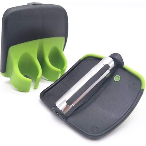 Éplucheur De Légumes Ergonomique À Deux Doigts Avec Poignées Souples - Manche En Abs Durable Et Lame En Acier Inoxydable Pour Un Pelage Facile