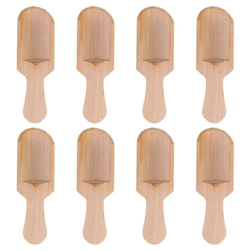 Lot De 8 Cuillères À Café Écologiques En Bois Pour Le Thé, Le Café Et La Cuisine - Accessoires De Cuisine En Bois Naturel