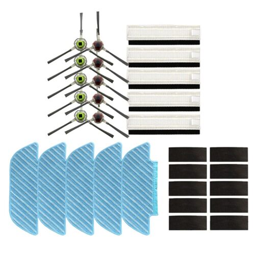 Kit De Nettoyage Pour Ecovacs Deebot Ozmo Slim, ?ponges ? Bande Filtrante, Brosses Lat¿¿rales, Outils De Remplacement 9109-May11649