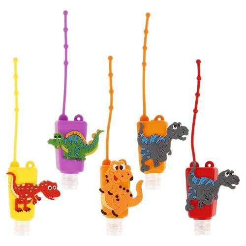 Bouteilles De Désinfectant Pour Les Mains Rechargeables Et Anti-Fuites De 30 Ml Avec Porte-Clés ¿ Motifs De Dessins Animés Amusants Pour Enfants