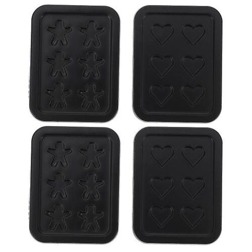 Lot De 4 Mini-Plaques De Cuisson Pour Maison De Poupée ¿ Modèles Miniatures En Alliage Durable Pour Décoration Et Jeu Créatif
