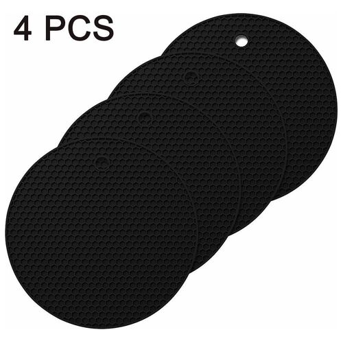 Lot De 4 Sets De Table En Silicone Nid D'abeille - Résistants À La Chaleur, Antidérapants, De Qualité Alimentaire, Faciles À Nettoyer. Accessoires De Cuisine