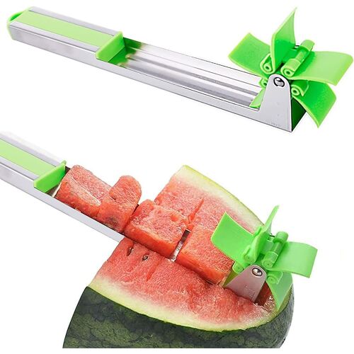 Coupe-Pastèque Sans Effort - Coupe-Fruits Sûr, Facile Et Pratique Pour Des Cubes Parfaits, Outil De Cuisine D'été Idéal