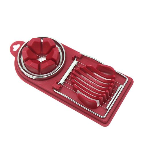 Coupe-?ufs Polyvalent - Outil De Cuisine 2 En 1 Pour Des Tranches Parfaites D'?ufs, De Fruits Et D'aliments Mous - Conception Compacte Et Durable