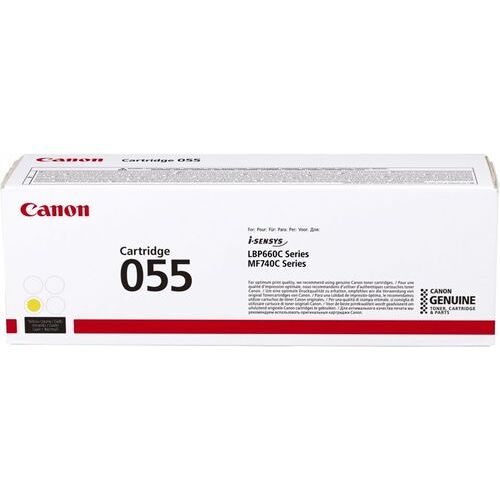 Canon 055 - Jaune - original - cartouche de toner - pour imageCLASS LBP664, MF745; i-SENSYS LBP663, LBP664, MF742, MF744, MF746; Satera LBP662