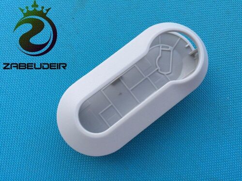 Lot de 10 coques de rechange en plastique pour Fiat, pour télécommande à 3 boutons, coque vierge, grise, blanche, accessoires de voiture