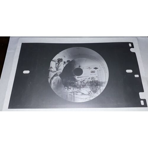 Johnny Hallyday Rarissime Plaque De Serigraphie Pour Pochette Dvd Pdp 2003