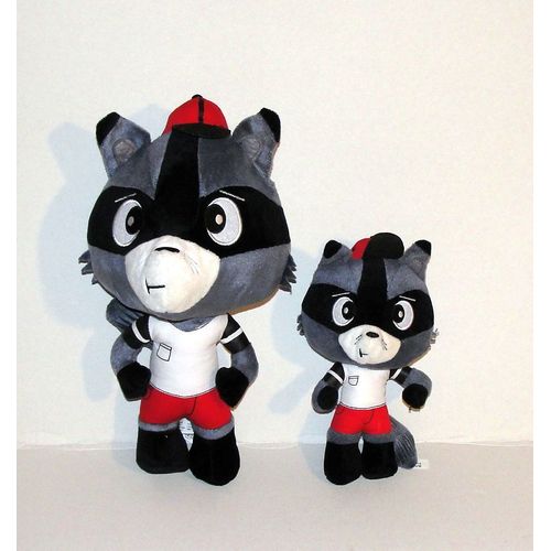 Simon Le Raton Laveur Peluche 32 Cm + Le Doudou Auzou 20 Cm