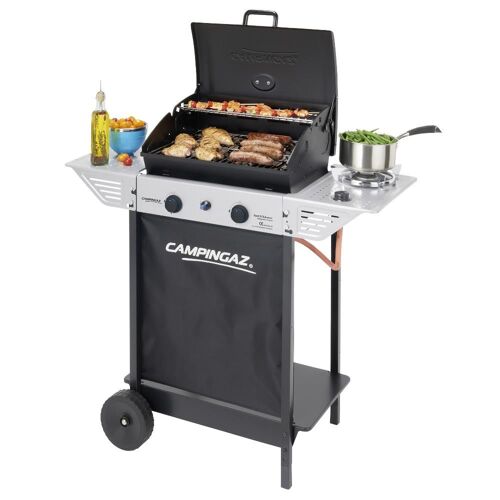 Barbecue gaz grill CAMPINGAZ XPERT100LS +Rocky Cuisson pierre de lave cuisson 44 X 34 + grille