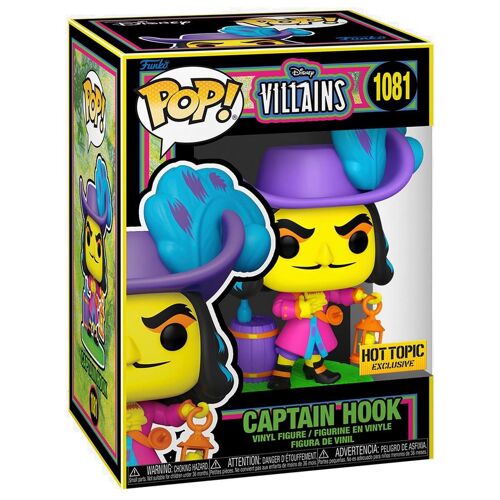 Figurine Funko Pop - Disney Villains N°1081 - Capitaine Crochet Blacklight (60395)