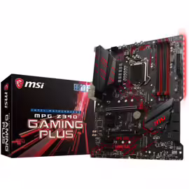 MSI MPG Z390 GAMING PLUS - Carte-mère - ATX - LGA1151 Socket - Z390 Chipset - USB 3.1 Gen 1, USB-C Gen2, USB 3.1 Gen 2 - Gigabit LAN - carte graphique embarquée (unité centrale requise) - audio...