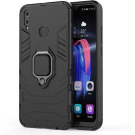 Tianyi-Coque Huawei Honor 8x, Chcase 2 En 1 Armour Style Robuste Hybrides Double Couche Armure Defender Tpu + Pc Hard Coques Case Cover Avec Support Magnétique Car Mount Pour Huawei Honor 8x -All Bla