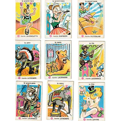 Jeu De 7 Familles Ancien ,Le Cirque