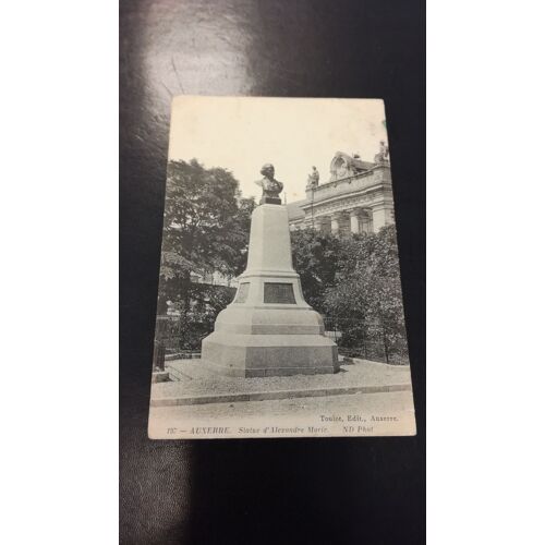 Carte Postale Auxerre, Statue D'alexandre Marie -197 Nd En L'état Sur Les Photos