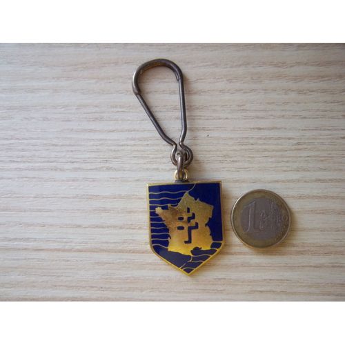 Porte Clés Insigne 2ème Db Division Blindée France Libre Ffl (À Nettoyer)