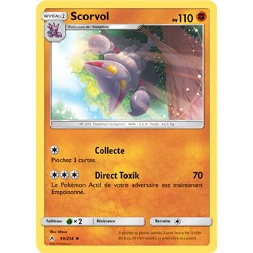 Carte Pokémon - Scorvol - 99/214 - Alliance Infaillible