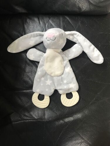 Doudou Plat Zd Trading Lapin Gris Blanc Eotile Plaque De Dentition