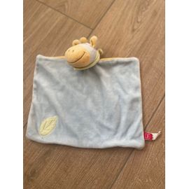 Doudou vache bleu tex baby peluche vaca azul