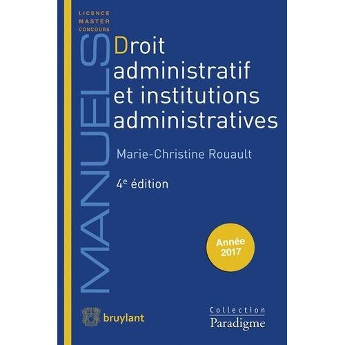 Droit Administratif Et Institutions Administratives