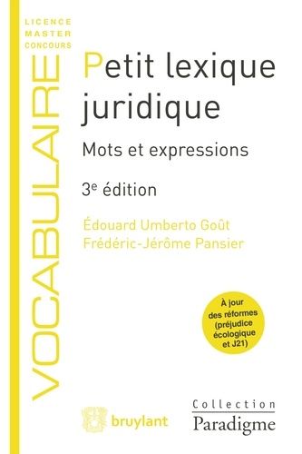Petit Lexique Juridique - Mots Et Expressions