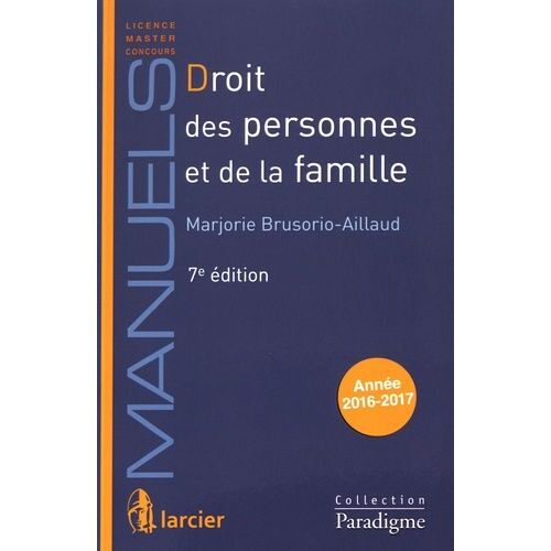 Droit Des Personnes Et De La Famille