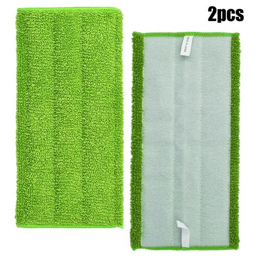 2 Tampons De Vadrouille Réutilisables En Microfibre, Balayage Humide Et Sec, Recharges Lavables Pour Tapis À Jet Humide, Pièces D'Aspirateur, 28,5X15C 9109-May3964