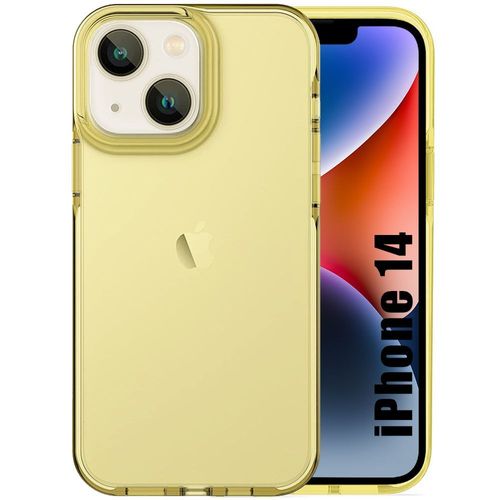 Coque Silicone Pour Iphone 14 Protection Souple Jaune