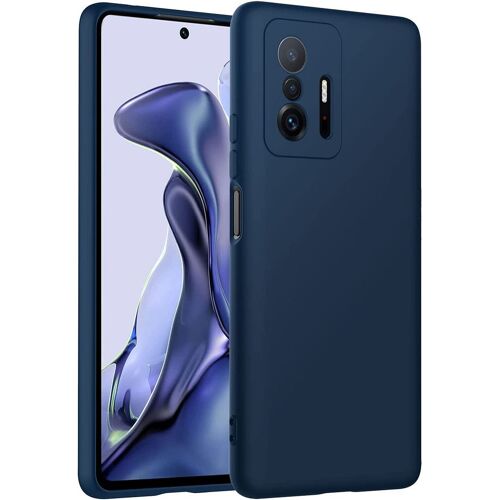 Coque Silicone pour Xiaomi Mi 11T, Protection Antichoc Ultra Slim Bleu Marine