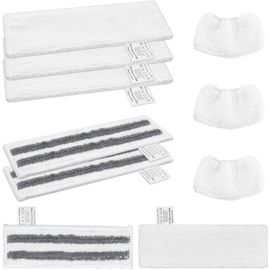 Bonnettes Microfibre pour Nettoyeurs Vapeur Kärcher,Accessoires Set de Chiffons,Lingette Remplacement pour Nettoyeurs Vapeur Kärcher Easyfix SC1 SC2 SC3 SC4 SC5