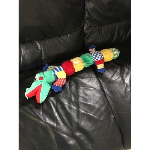 Doudou Peluche Alligator Crocodile Vintage Fischer Price 50cm