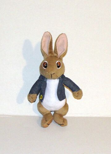 Pierre Lapin Peluche Doudou Lapin Veste En Jeans 22 Cm