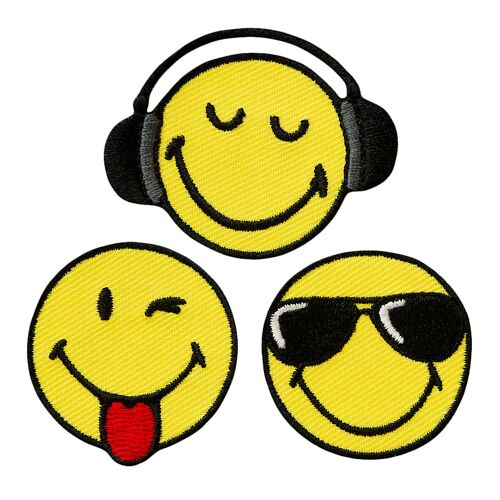 Ecusson Smiley Assortiment