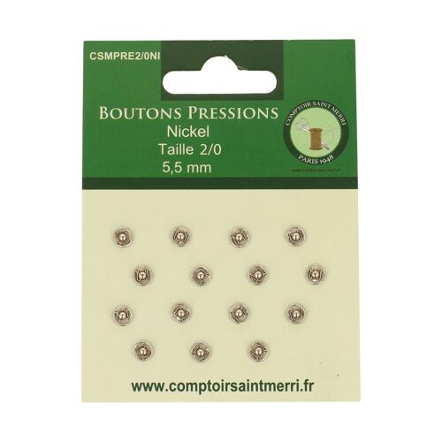 Boutons Pressions 6,5mm