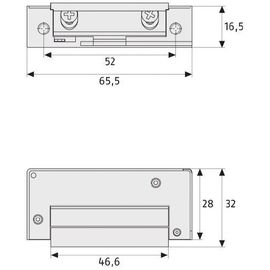 Gâche électrique à contact stationnaire - pênne réglable - ET75 ABUS