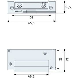 Gâche mécanique - rouleau ajustable - MT90 ABUS