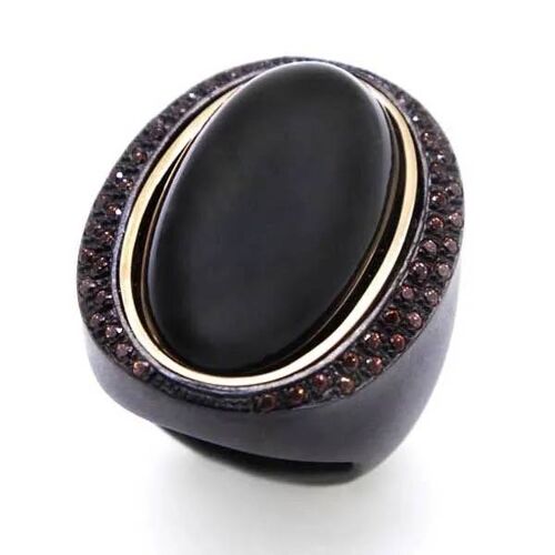 Bague - Pesavento - Ksgla006 - Argent 925 - Noir - Taille 15/16/17