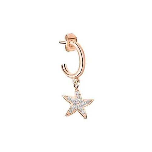 Boucles D'oreilles Créoles Dorées Avec Étoile De Mer - Lps02arq40