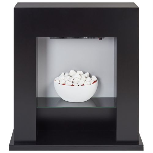 Chauffage De Cheminée Électrique Djurab Noir