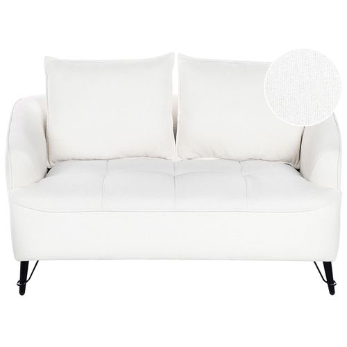 Canapé 2 places en boucle blanc HOBRO