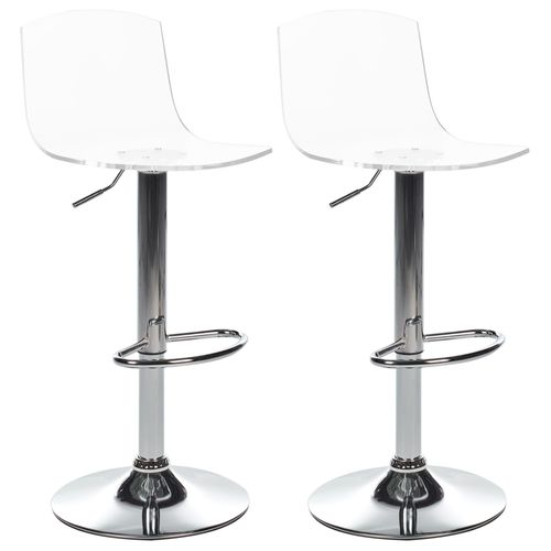 Lot De 2 Chaises De Bar Imola Transparent