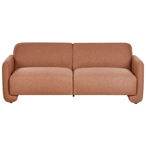 Canapé 3 places en tissu marron doré SALAND