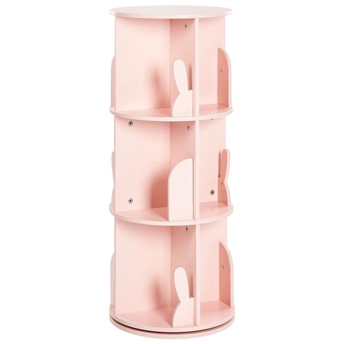 Étagère Rotative Caney Bois D'ingénierie 94 Cm Rose Pastel
