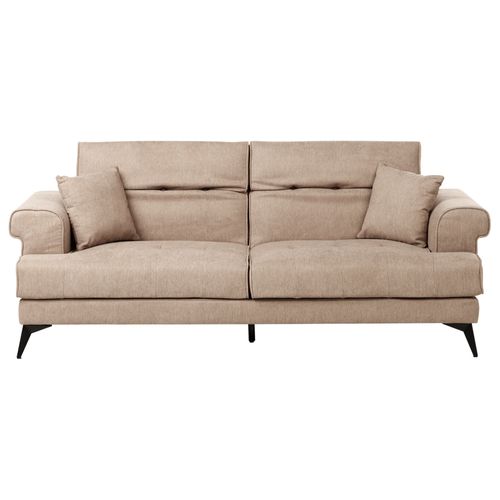 Canapé 3 places en tissu marron clair SKIVE