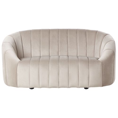 Canapé 2 Places En Velours Beige Malung