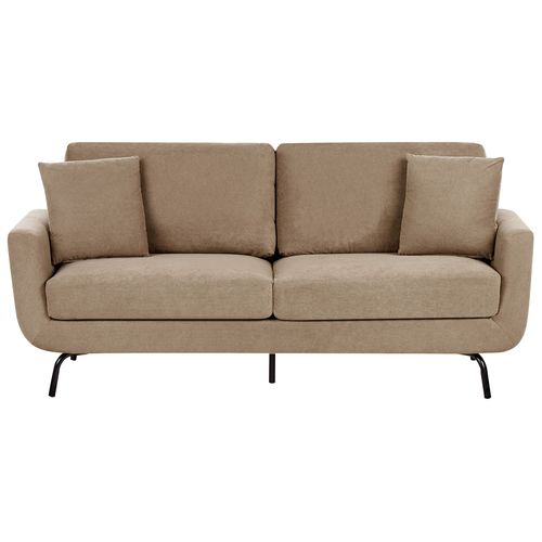 Canapé 3 places en tissu marron clair VESALA