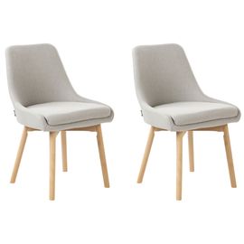 Lot De 2 Chaises De Salle À Manger Melfort Gris Clair