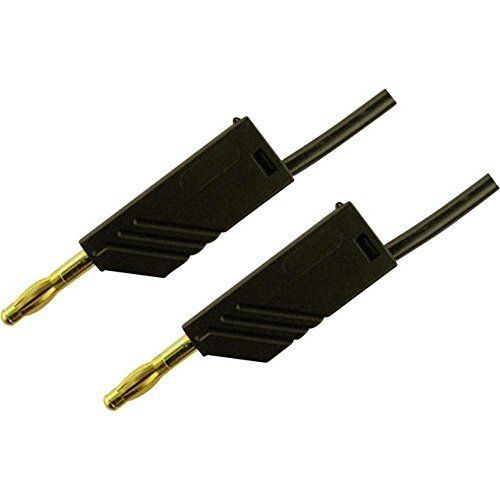 SKS Hirschmann MLN 150/2,5 SW Cordon de mesure[Banane mâle 4 mm -Banane mâle 4 mm ] 1.5 m noir