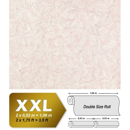 Papier peint texturé EDEM 9086-24 papier peint gaufré à chaud avec dos intissé gaufré unicolor satiné blanc rose-clair 10,65 m