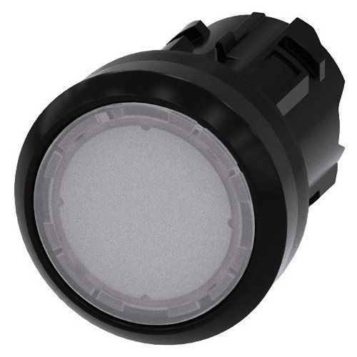 Bouton-poussoir à rappel actionneur plat, collerette plastique blanc Siemens SIRIUS ACT 3SU1001-0AB60-0AA0 1 pc(s)